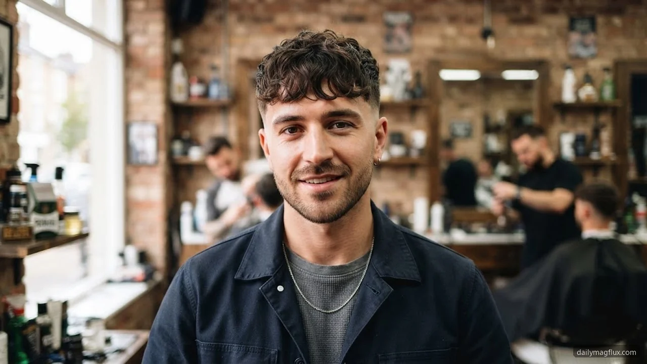 Wavy Hair - Textured Fringe With Low Taper Fade hair visualizer