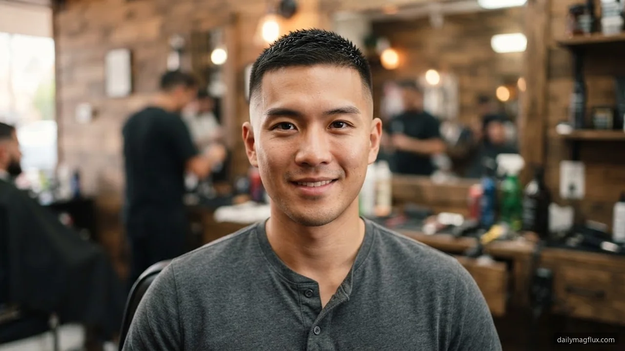 Buzz Cut and Low Taper - Mid Taper Fade Straight Hair hair visualizer