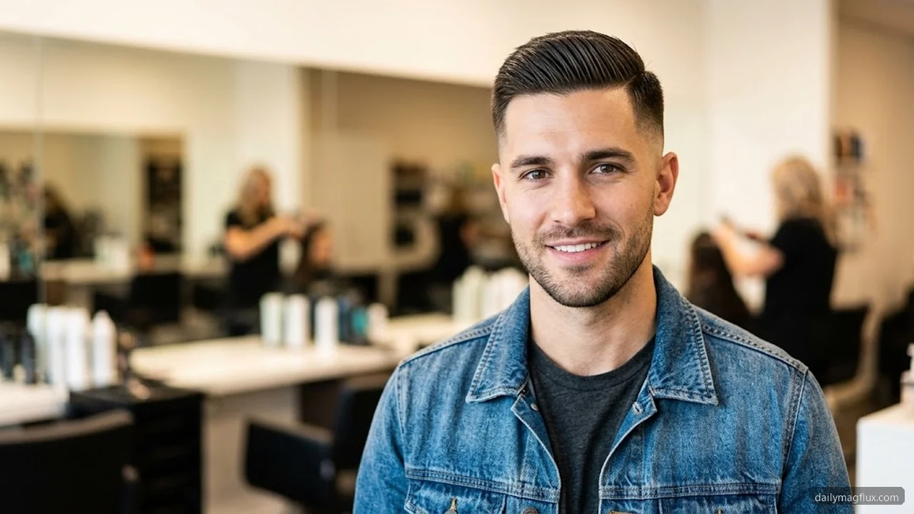 Straight Hair - Mid Taper Fade Short Hair Styles for Men hair visualizer