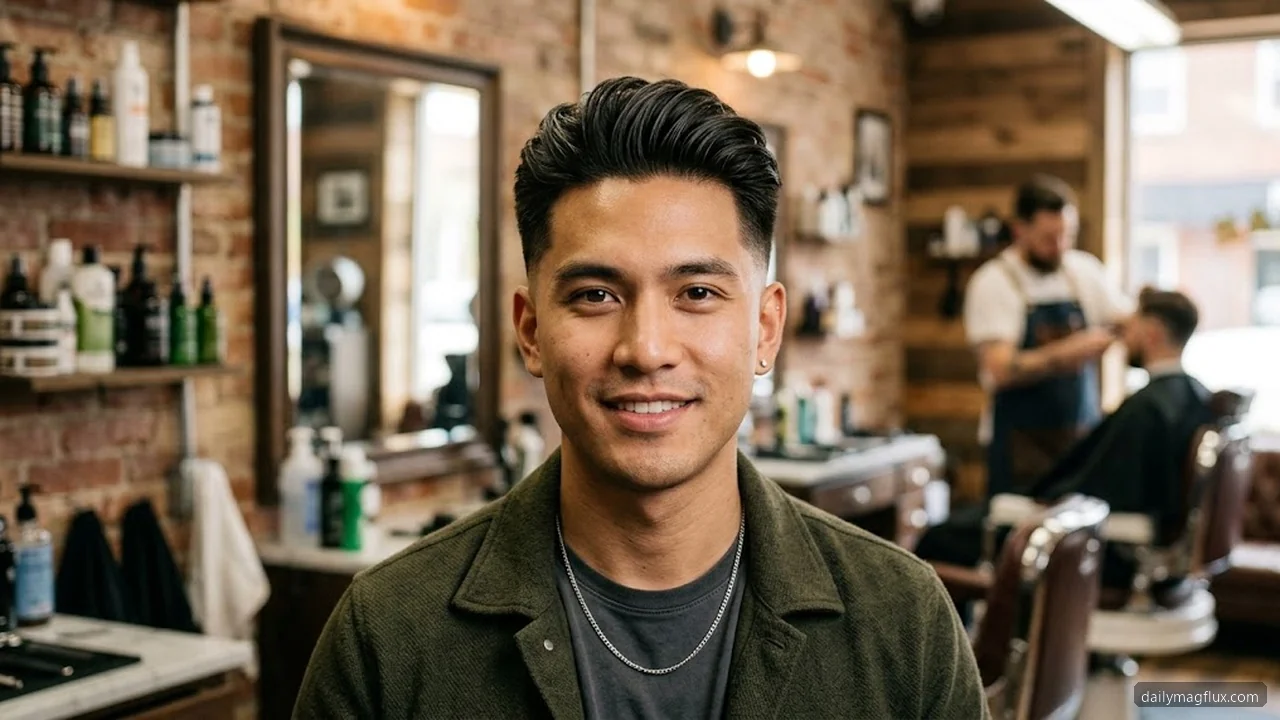 Touch-Up Schedule - Mid Taper Fade Blowout hair visualizer