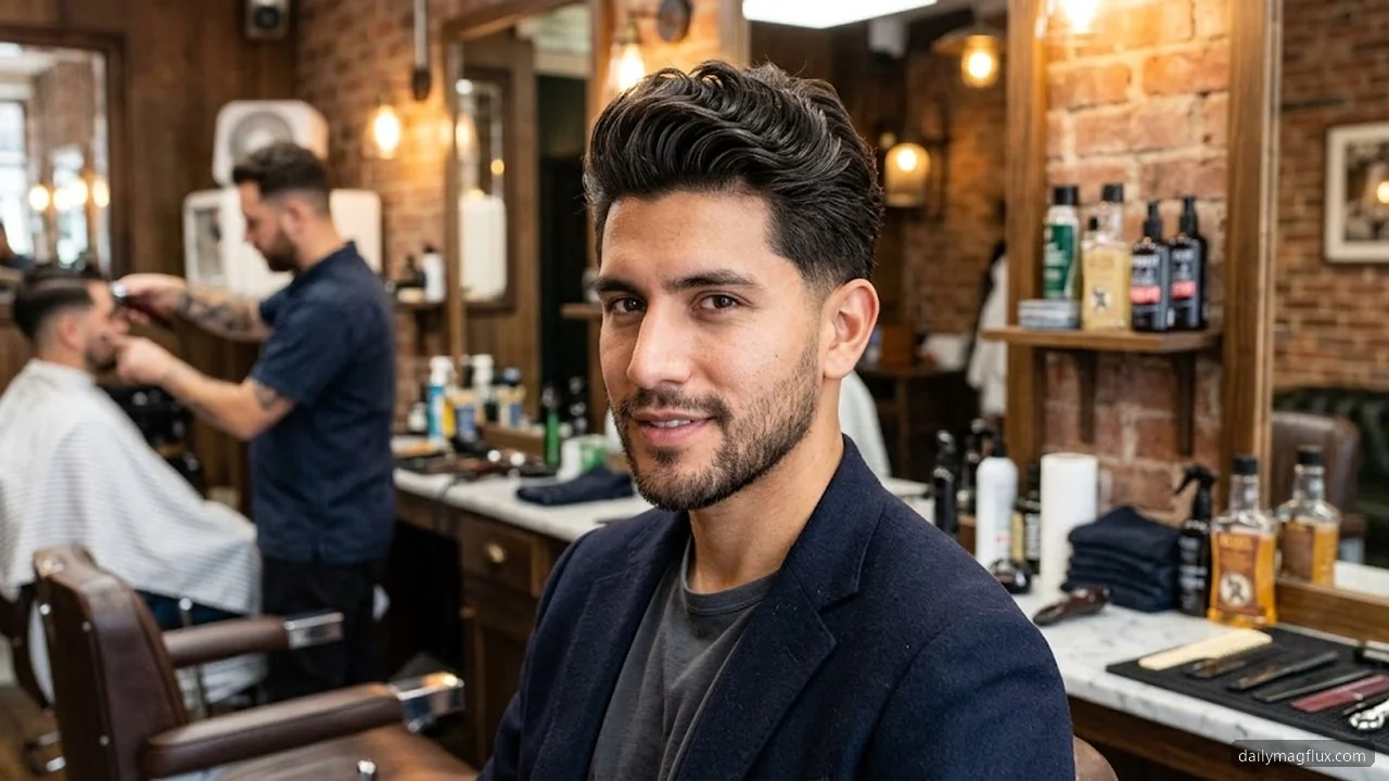 Wavy Quiff - Textured Quiff Hairstyle hair visualizer