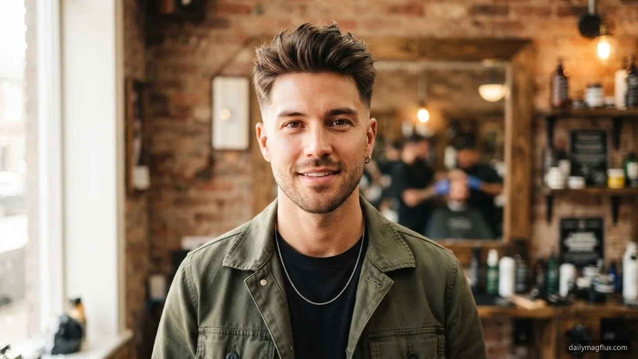 Daily Styling Routine - Mid Taper Fade Blowout hair visualizer
