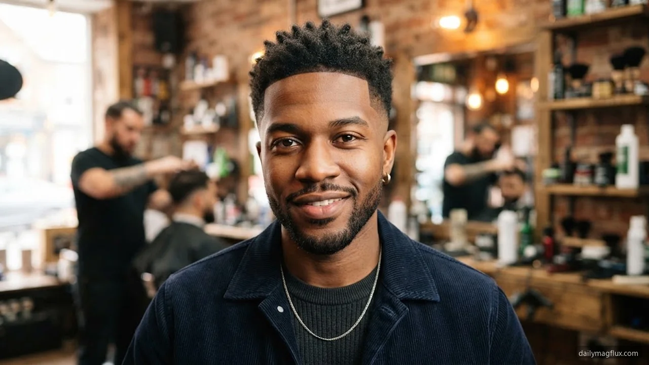 Guard Lengths and Fade Height - Low Taper Fade Haircut for Black Men hair visualizer