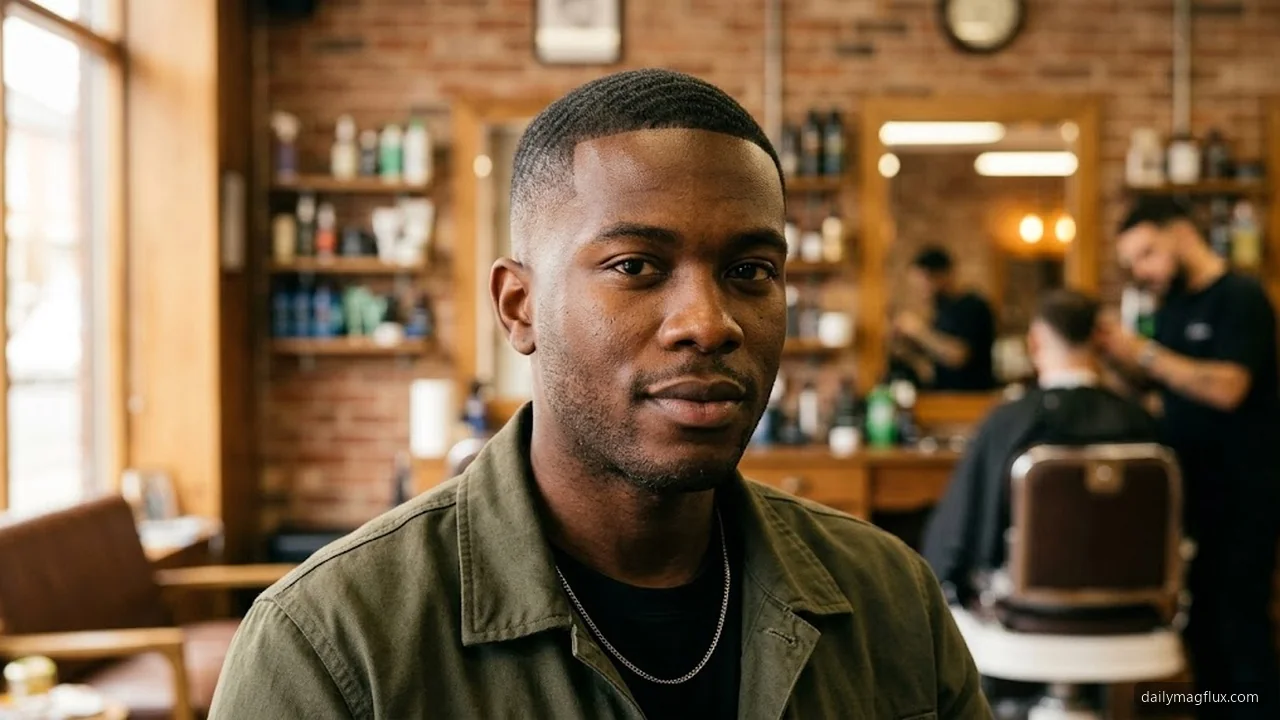 Daily and Weekly Routine - Low Taper Fade Haircut for Black Men hair visualizer
