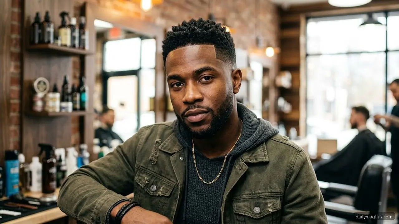 Keeping the Hairline Fresh - Low Taper Fade Haircut for Black Men hair visualizer