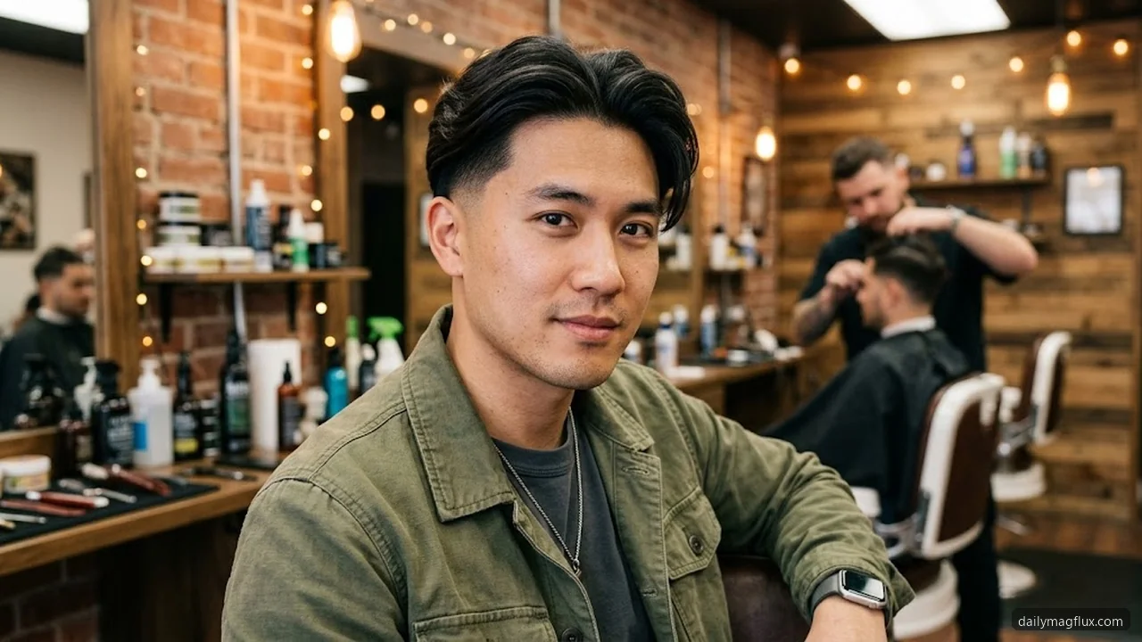 Long Top Taper with Middle Part - Low Taper Fade Middle Part hair visualizer