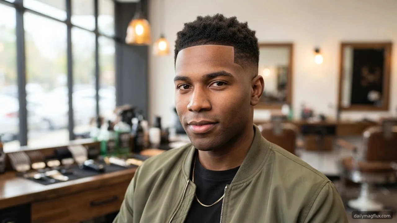 Guard Lengths and Fade Height Specifications - Low Taper Fade Haircut for Black Men hair visualizer