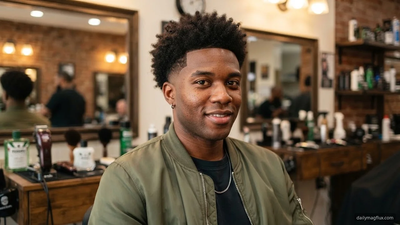 C & Afro Hair - Mid Taper Fade Black Male hair visualizer