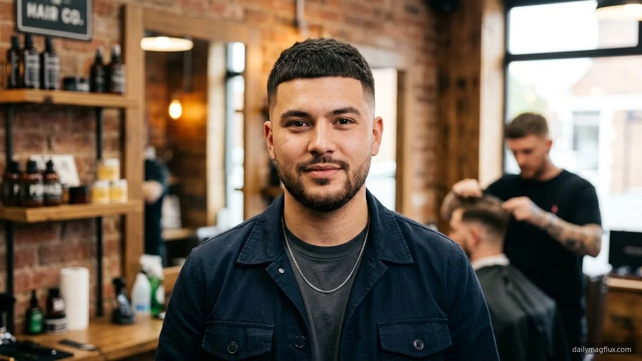 Round Face - Mid Taper Fade Short Hair Styles for Men hair visualizer