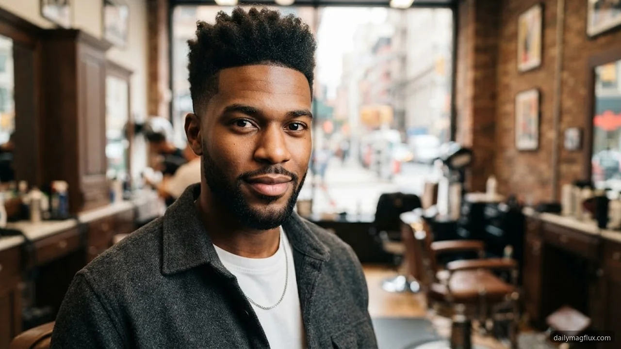 Taper Low Burst Fade with Quiff - Taper Low Burst Fade hair visualizer