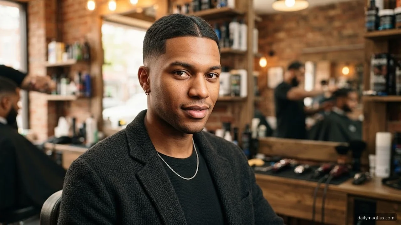 Middle Part Taper Fade - Low Taper Fade Middle Part hair visualizer