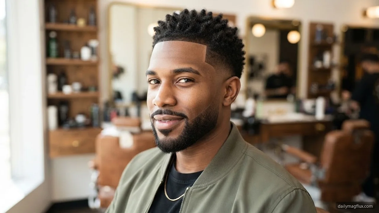 Choosing the Neckline Finish: Blended Taper vs. Squared vs. Rounded - Low Taper Fade Haircut for Black Men hair visualizer