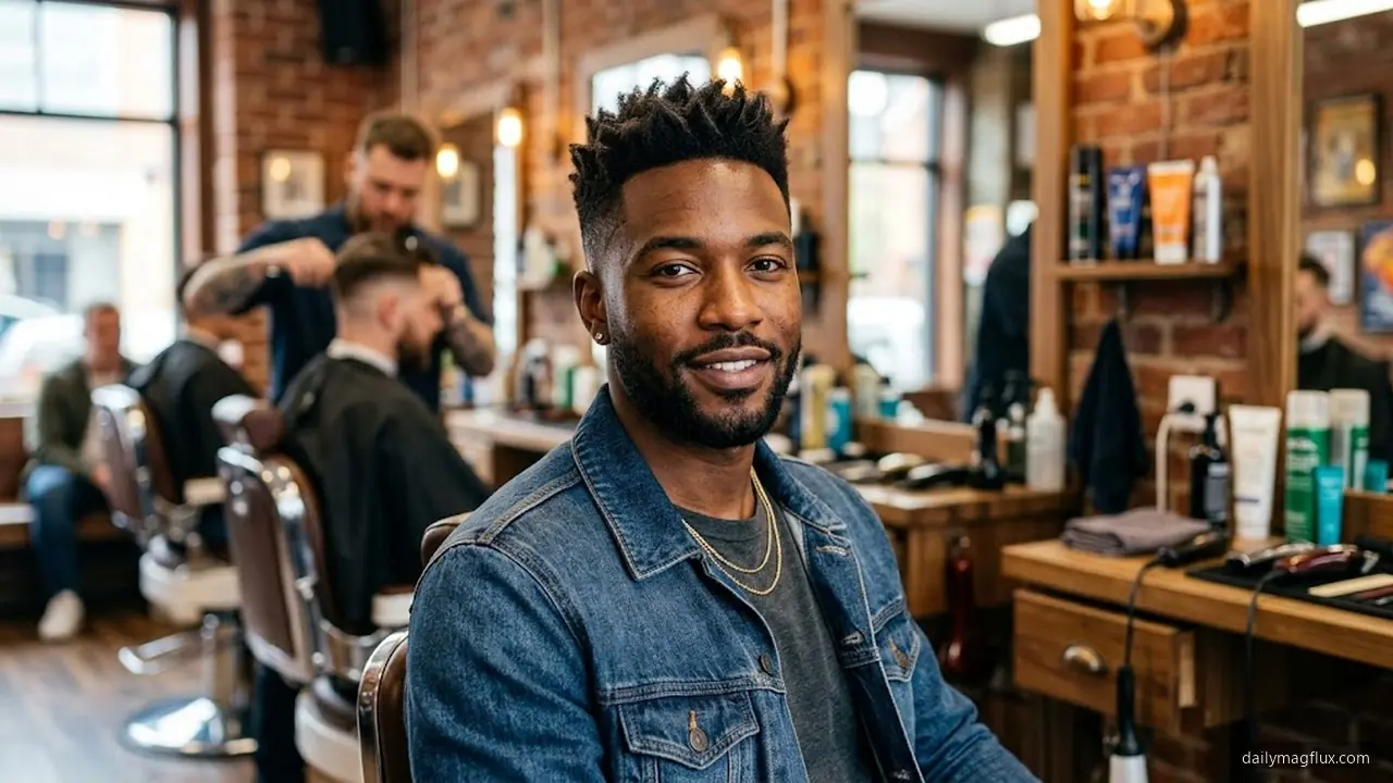 Tousled Short Low-Fade Quiff - Textured Quiff Hairstyle hair visualizer
