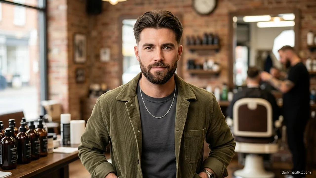 Diamond Face - Mid Taper Fade Middle Part Styles hair visualizer