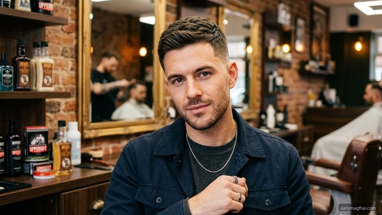 Heart-Shaped Face - Mid Taper Fade Short Hair Styles for Men hair visualizer