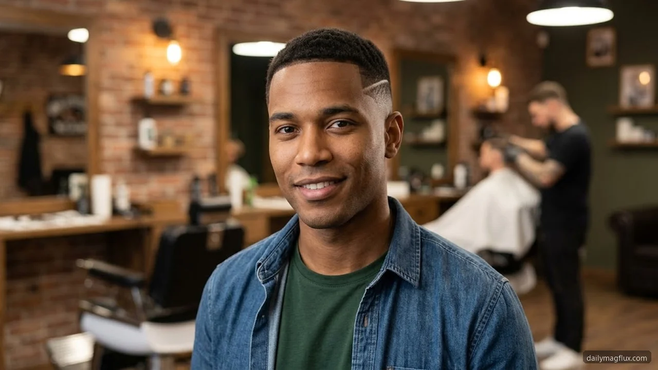 Design vs Plain Mid Taper - Mid Taper Fade with Design Ideas hair visualizer