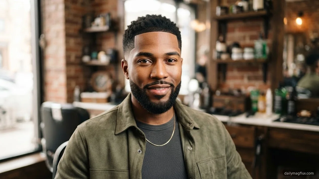 Preserving the C-Cup Arch and Vertical Bars - Low Taper Fade Haircut for Black Men hair visualizer