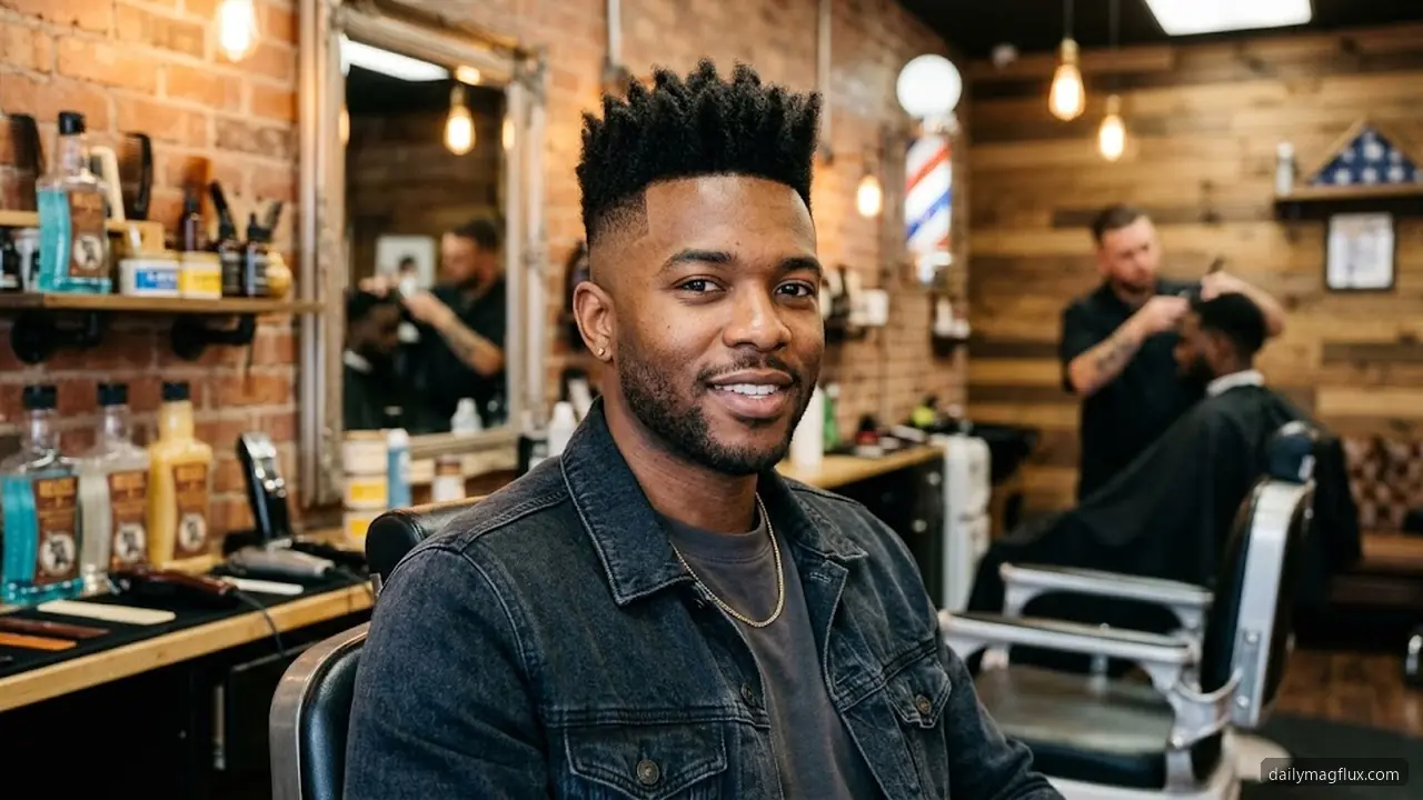 Natural High-Fade Quiff - Textured Quiff Hairstyle hair visualizer