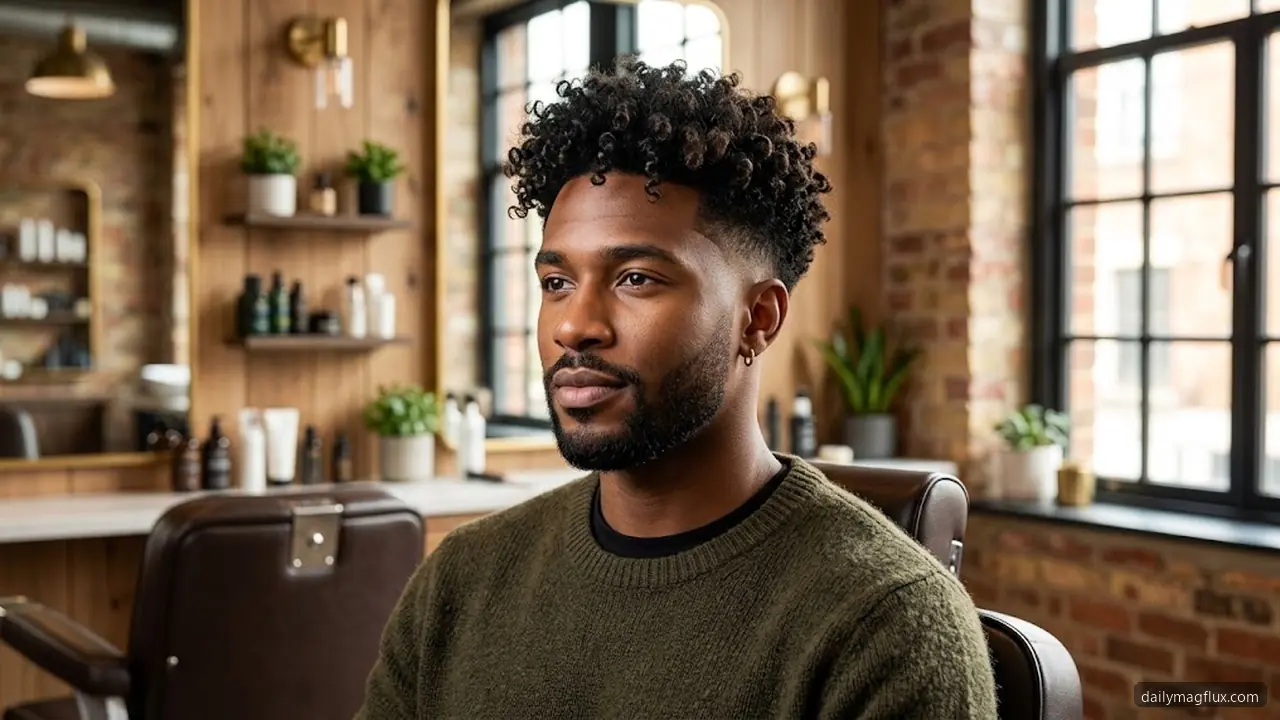 Style 1 Maintenance - Low Taper Fade Curly Hair hair visualizer