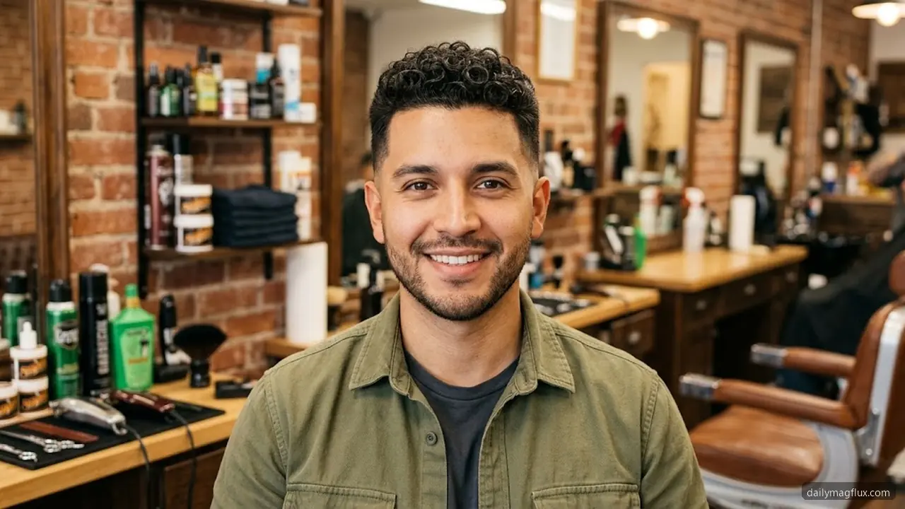 Curly Low Taper Buzz - Low Taper Fade Buzz Cut hair visualizer