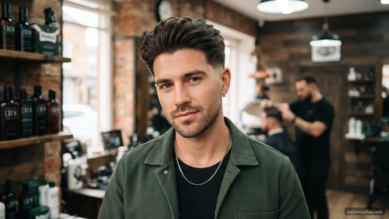 Blowout vs Slick Back - Mid Taper Fade Blowout hair visualizer