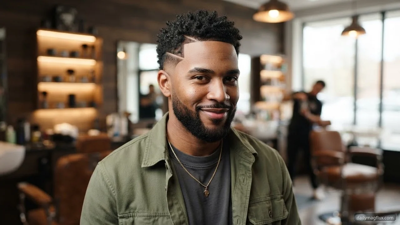 Adding Hair Designs and Razor Parts to a Low Taper - Low Taper Fade Haircut for Black Men hair visualizer