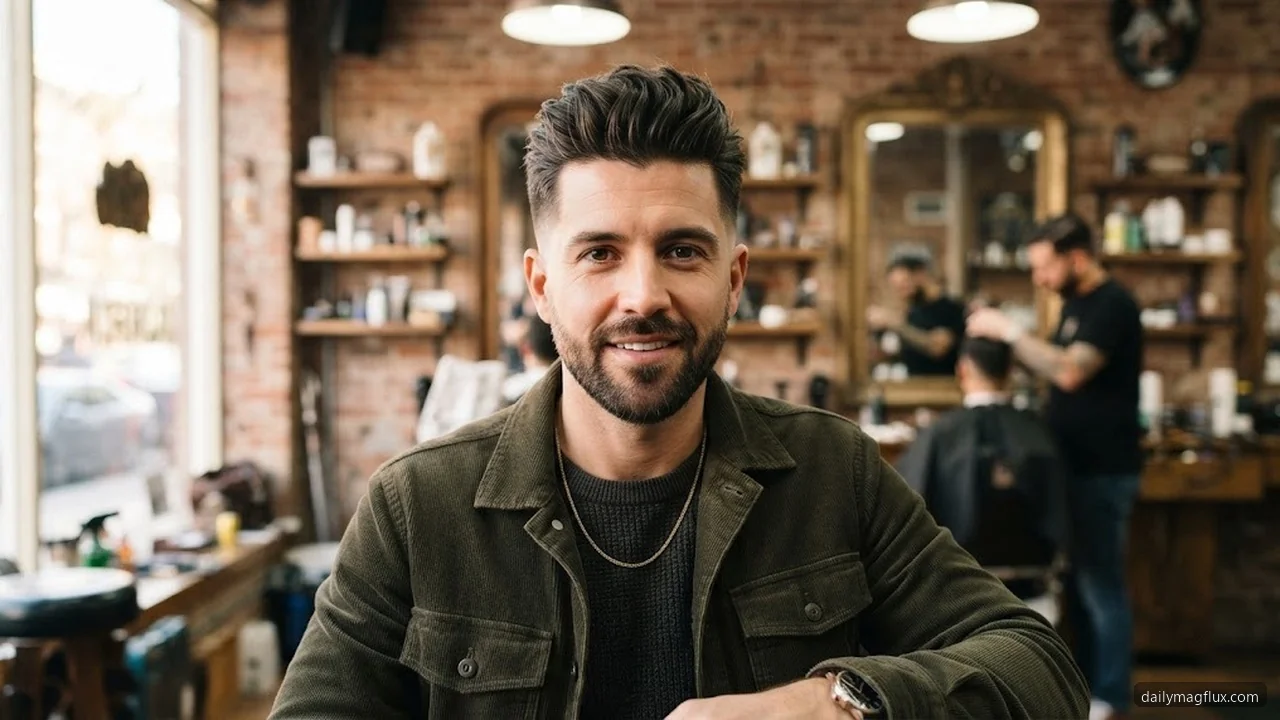 Blowout vs Pompadour - Mid Taper Fade Blowout hair visualizer