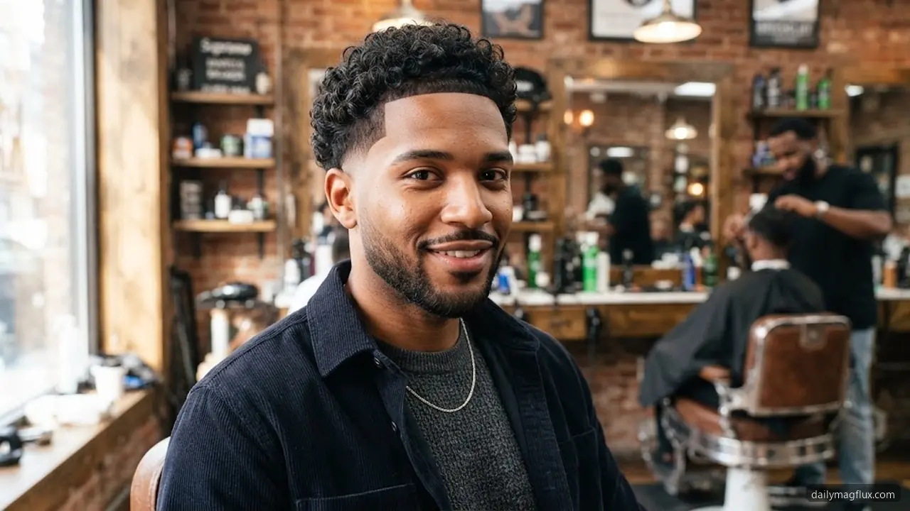 Trim Regularly - Low Taper Fade Curly Hair hair visualizer