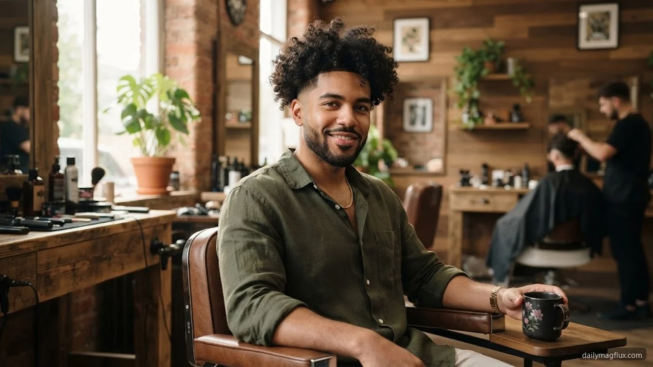 How to Ask Your Barber for This Haircut - Low Taper Fade Curly Hair hair visualizer