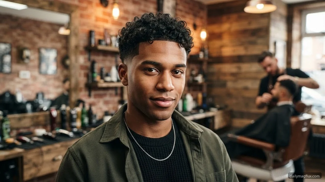 Use Curl Products - Low Taper Fade Curly Hair hair visualizer
