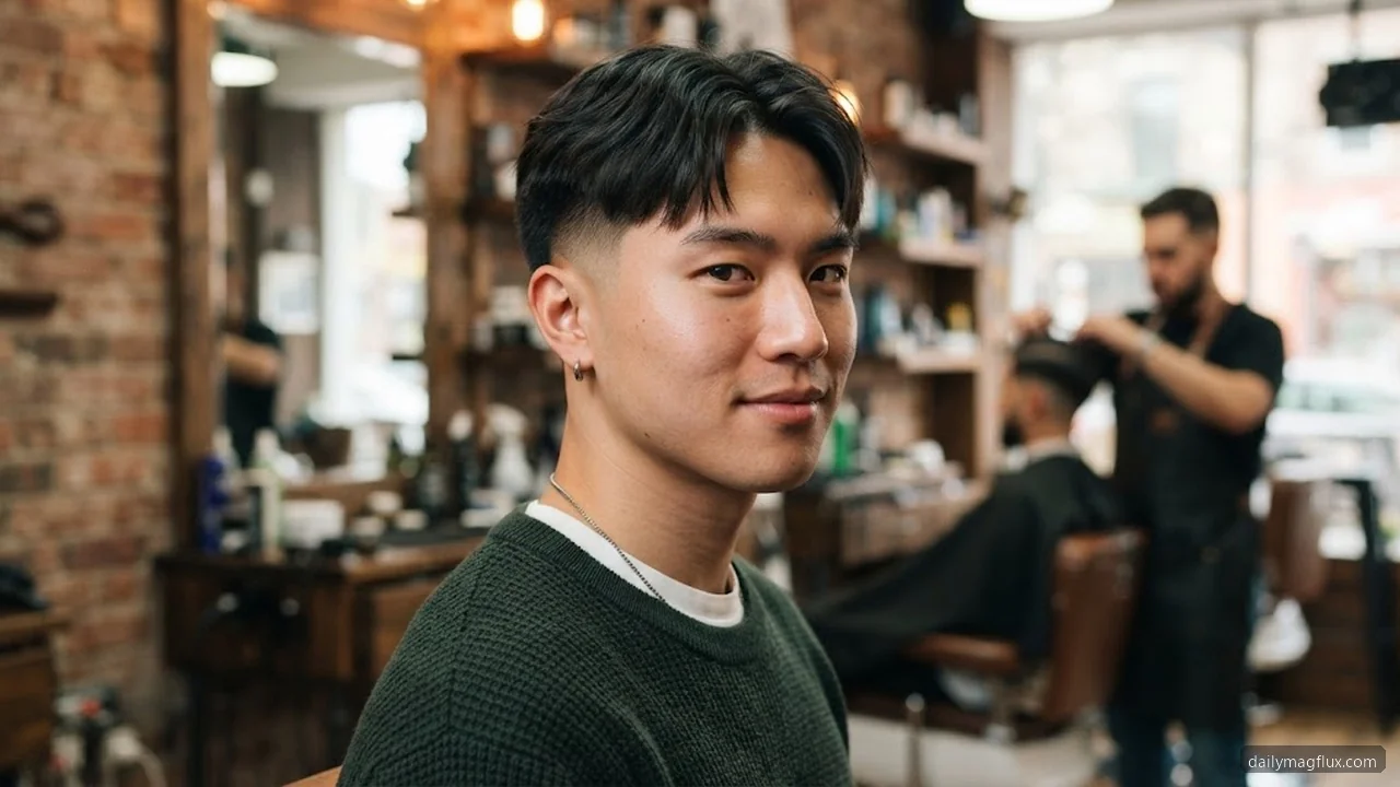 Teen Taper with Middle Part - Low Taper Fade Middle Part hair visualizer