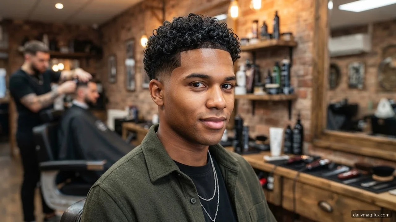 Avoid Dry Hair - Low Taper Fade Curly Hair hair visualizer