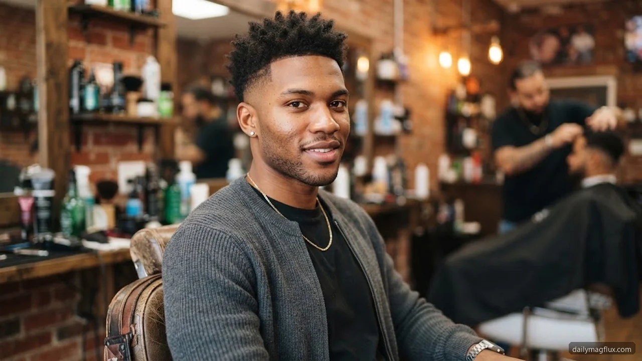 Diamond Face - Mid Taper Fade Black Male hair visualizer