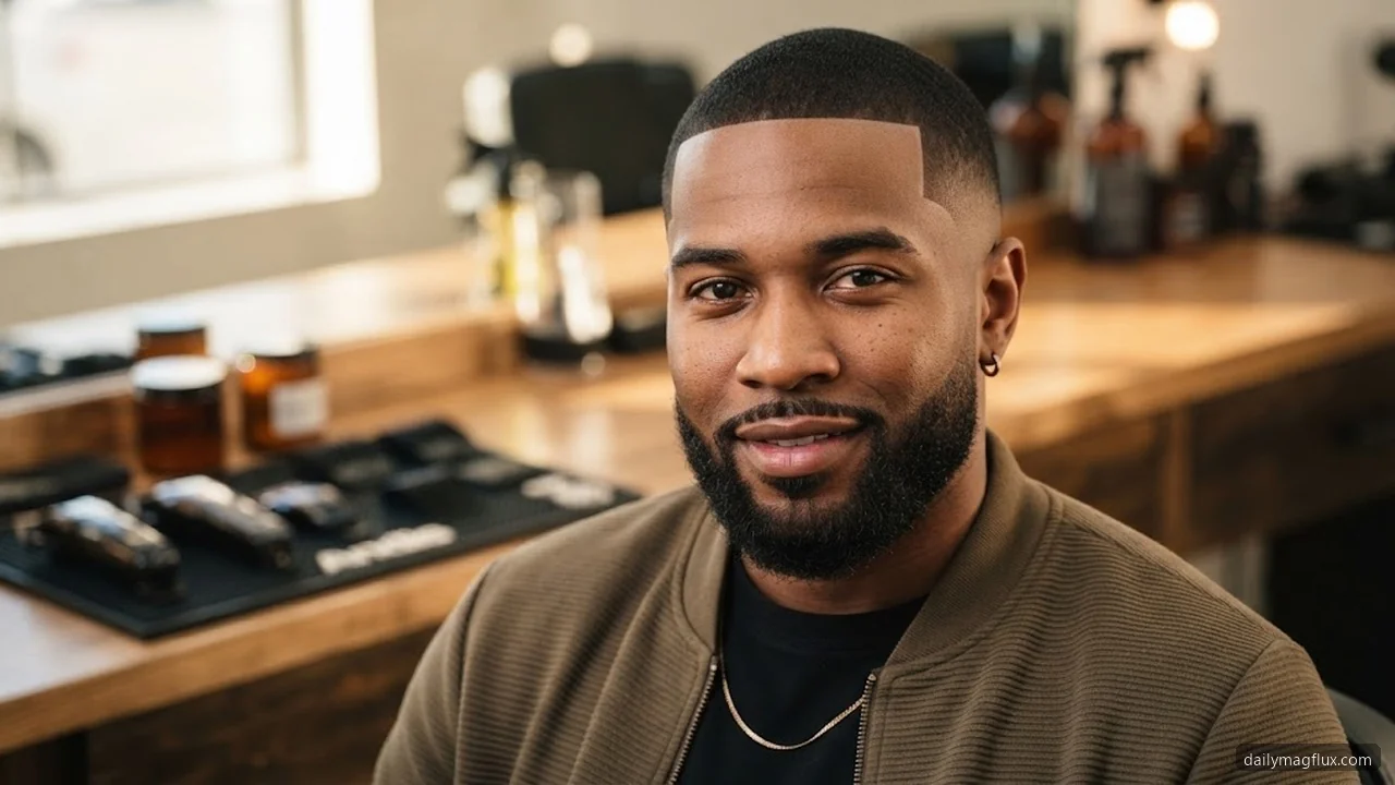 Safe At-Home Trimming and Edge-Up Guidelines Between Cuts - Low Taper Fade Haircut for Black Men hair visualizer