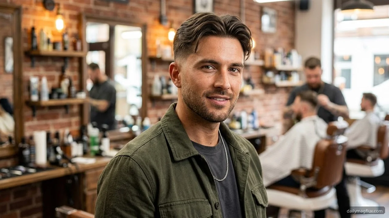 Clean Taper with Middle Part - Low Taper Fade Middle Part hair visualizer