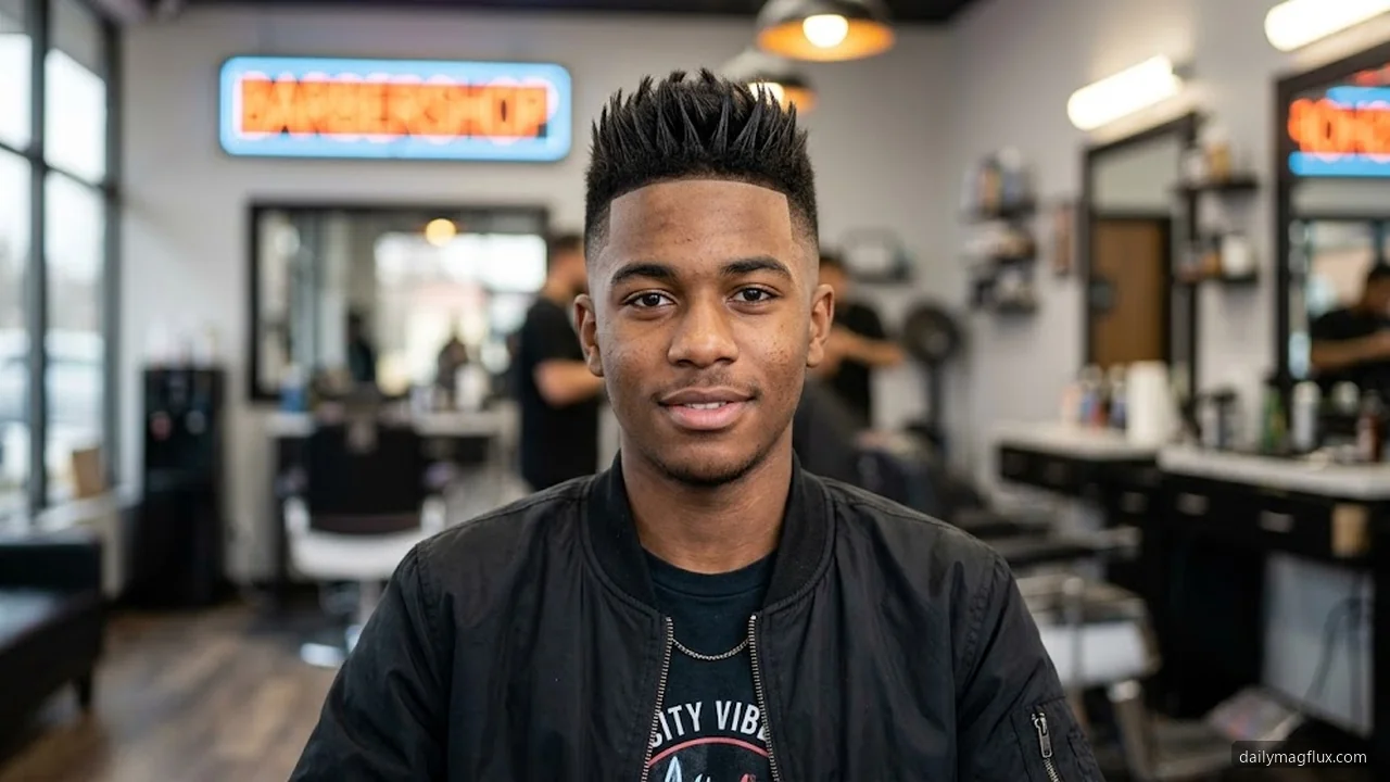 Teenagers - Mid Taper Fade Straight Hair hair visualizer