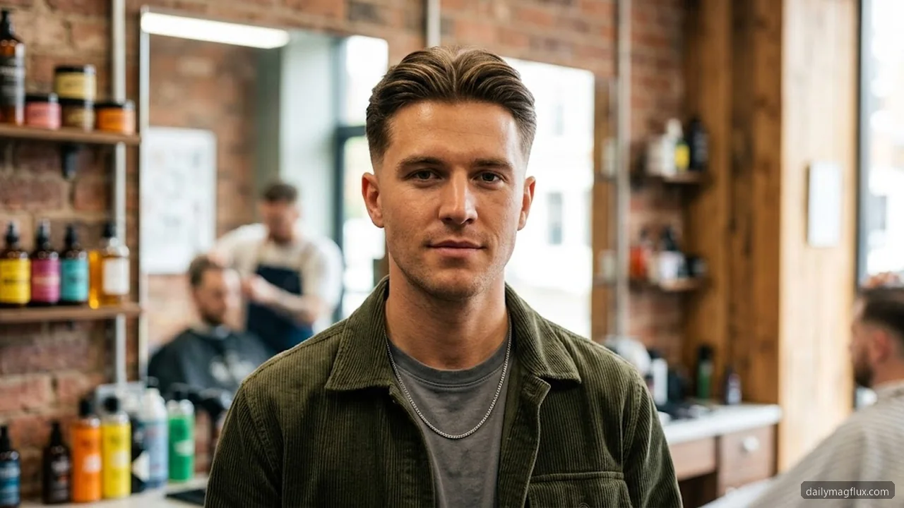 Washing Routine - Mid Taper Fade Middle Part Styles hair visualizer