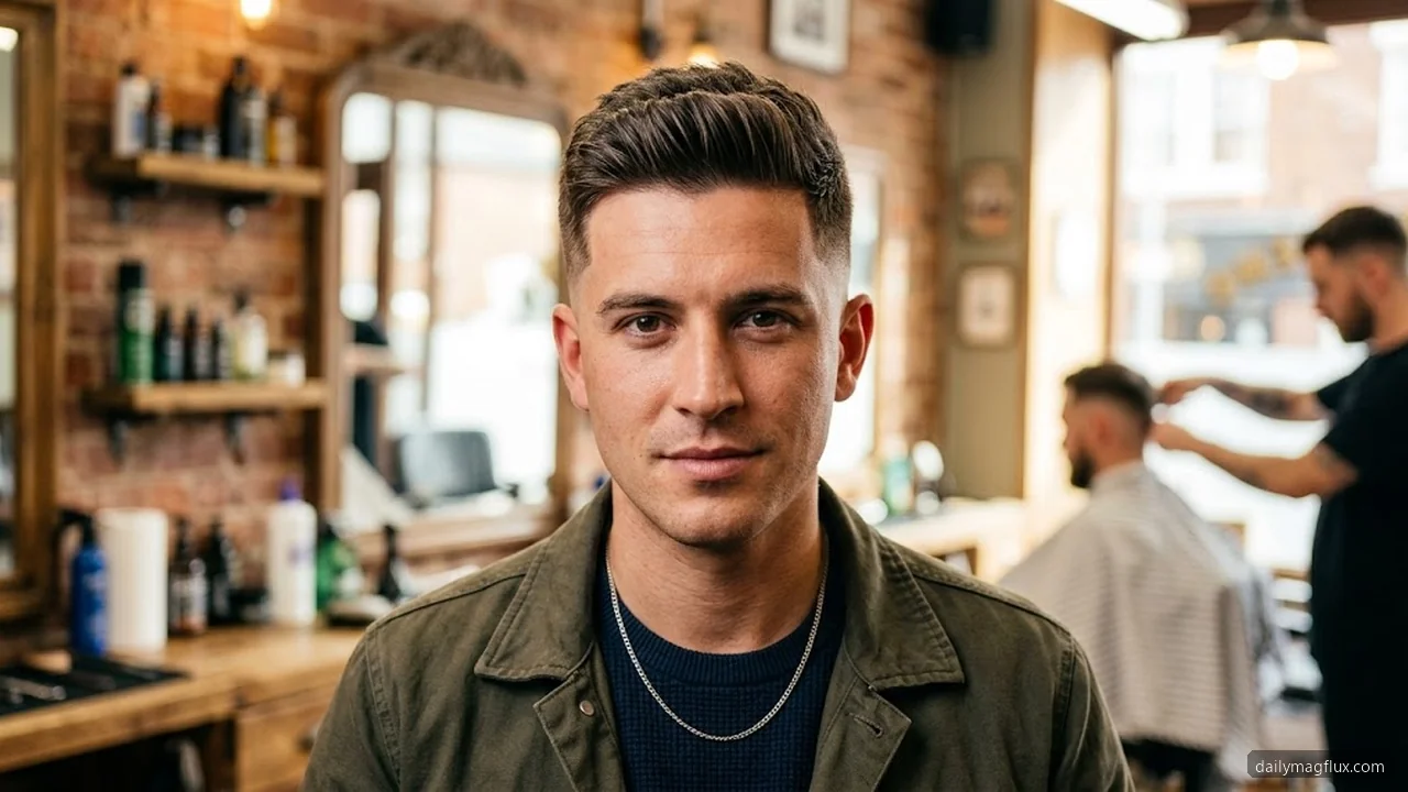 Touch-Up Frequency - Mid Taper Fade Short Hair Styles for Men hair visualizer