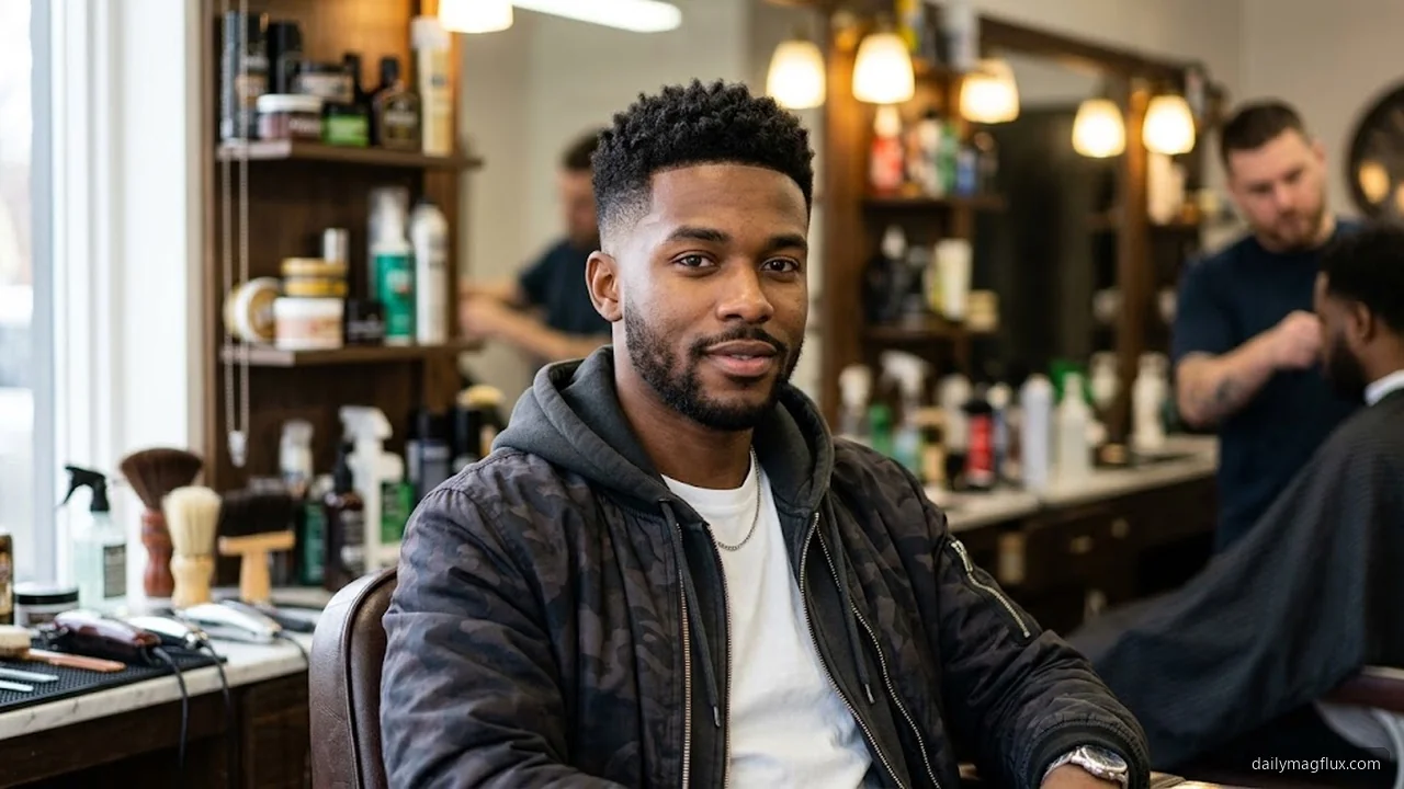 Choosing the Right Length and Guard Number - Mid Taper Fade Fringe hair visualizer