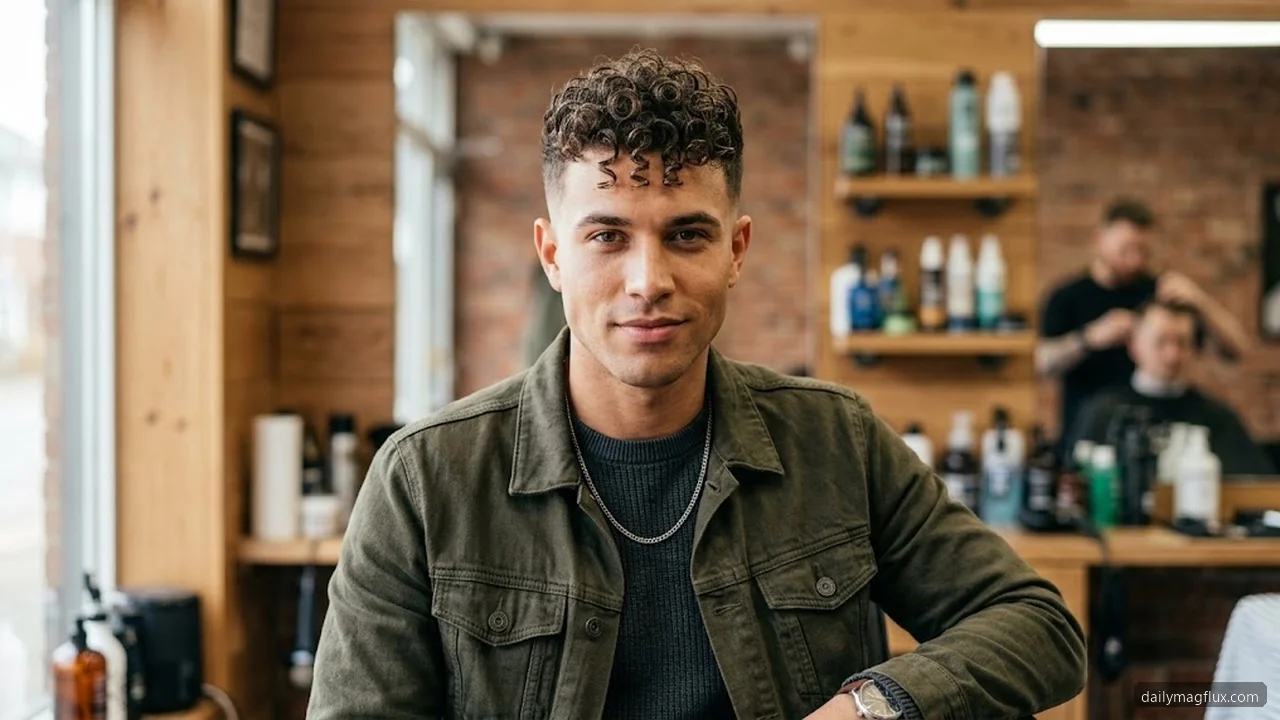 Diamond Face - Mid Taper Fade Curly Hair hair visualizer