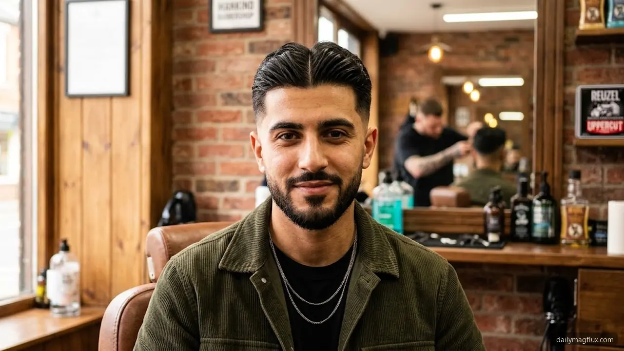 Middle Part vs Side Part - Mid Taper Fade Middle Part Styles hair visualizer