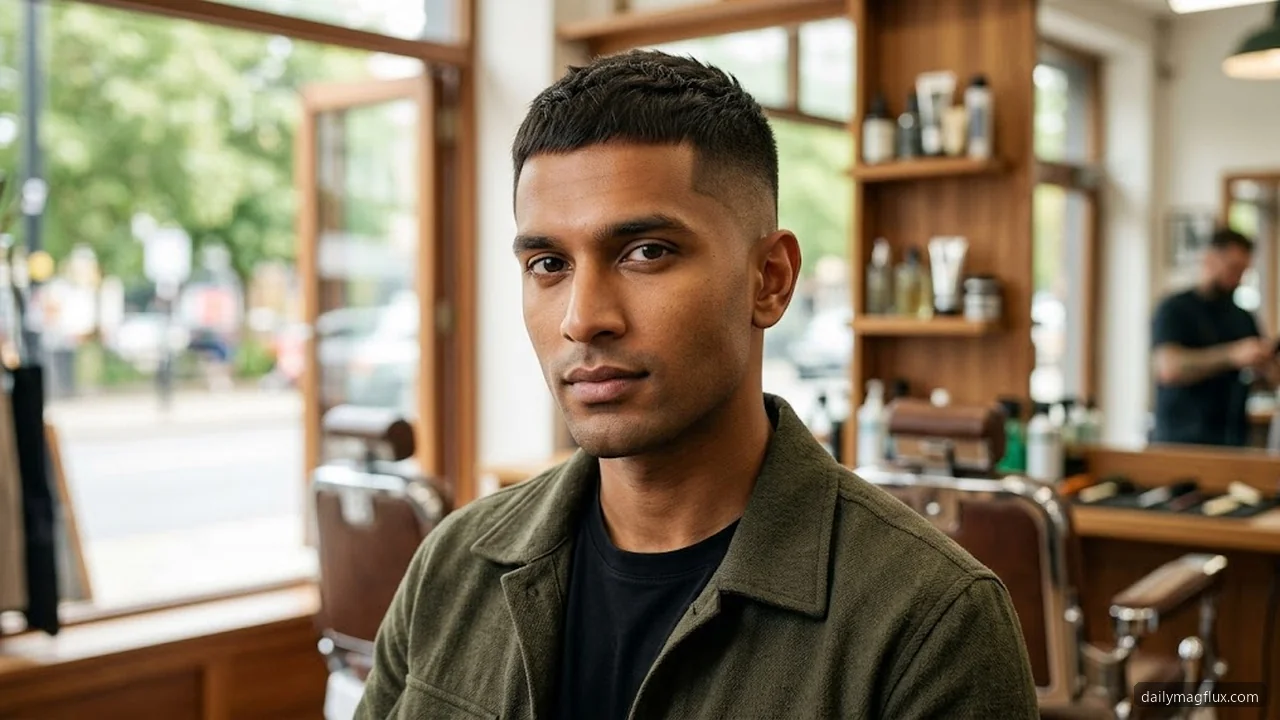 Textured Buzz - Mid Taper Fade Buzz Cut hair visualizer