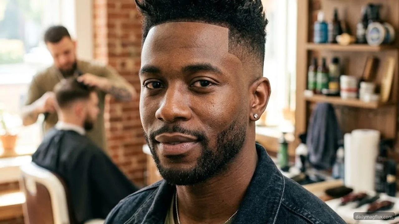 Burst Fade Textured Quiff - Textured Quiff Hairstyle hair visualizer