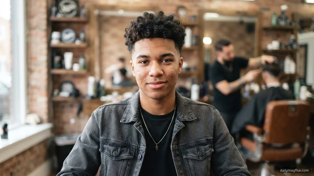 Mid Taper Fade for Teenagers - Mid Taper Fade Curly Hair hair visualizer
