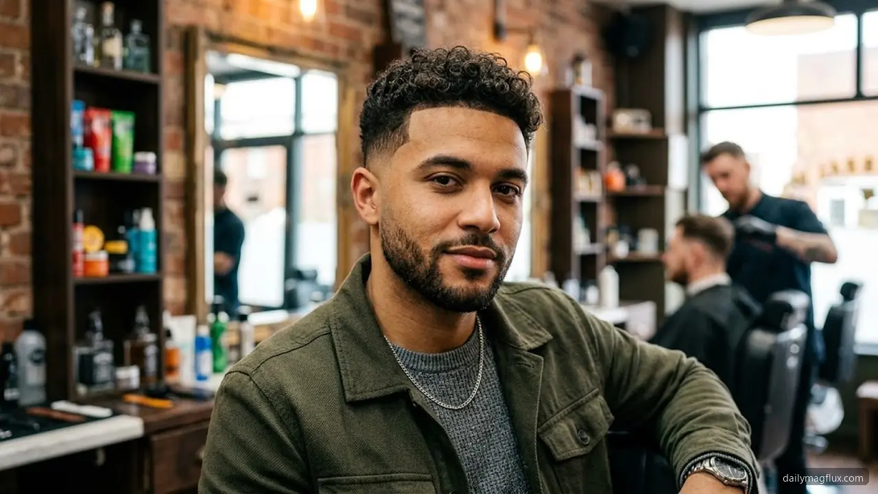Mid Taper Fade for Professional Men - Mid Taper Fade Curly Hair hair visualizer