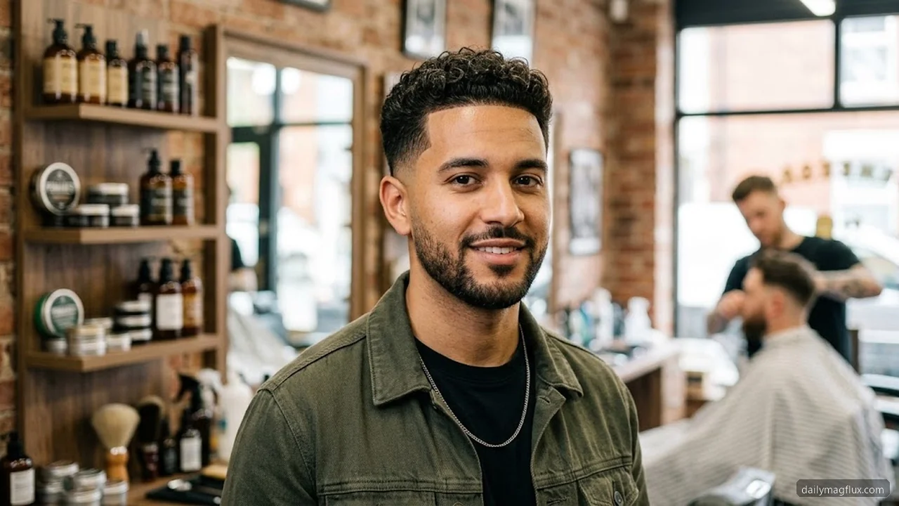 Choosing the Right Length and Guard Number - Mid Taper Fade Curly Hair hair visualizer