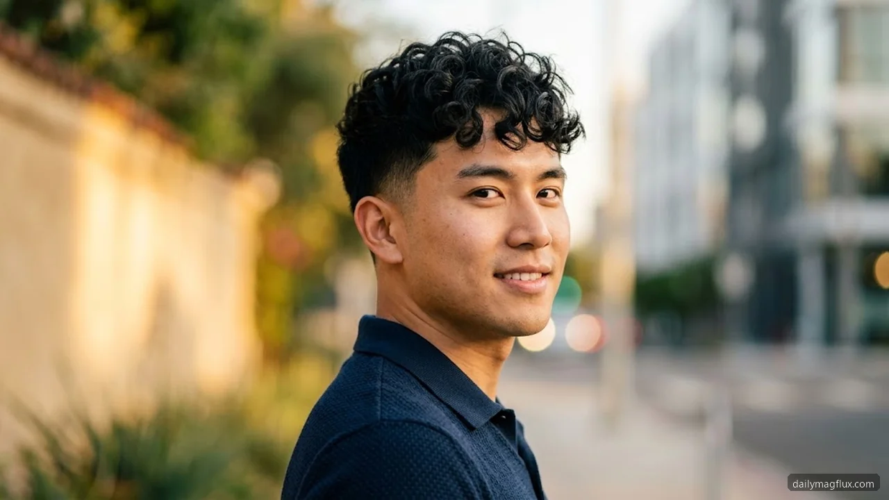 Daily Styling Routine - Mid Taper Fade Curly Hair hair visualizer