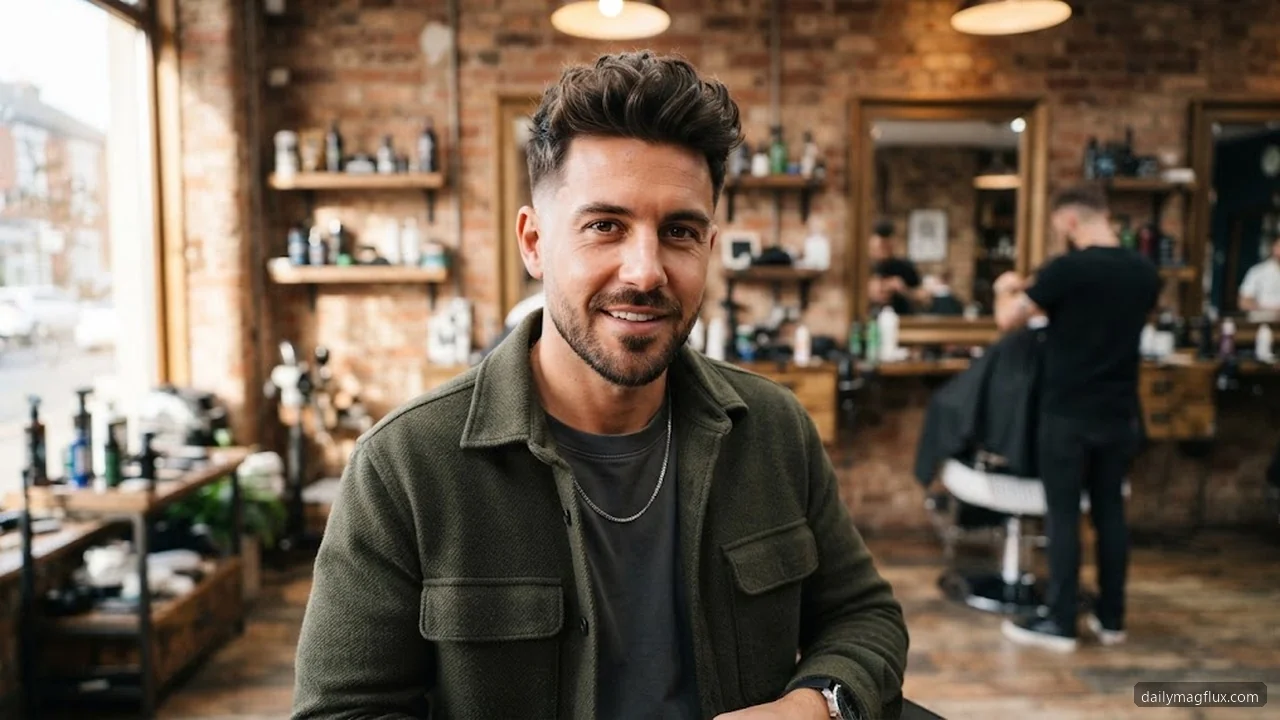 Side-Swept Fringe - Mid Taper Fade Fringe hair visualizer