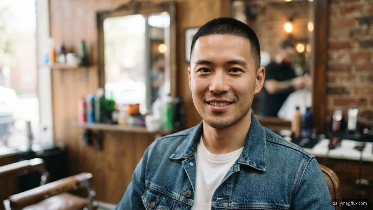 Classic Low Taper Buzz - Low Taper Fade Buzz Cut hair visualizer