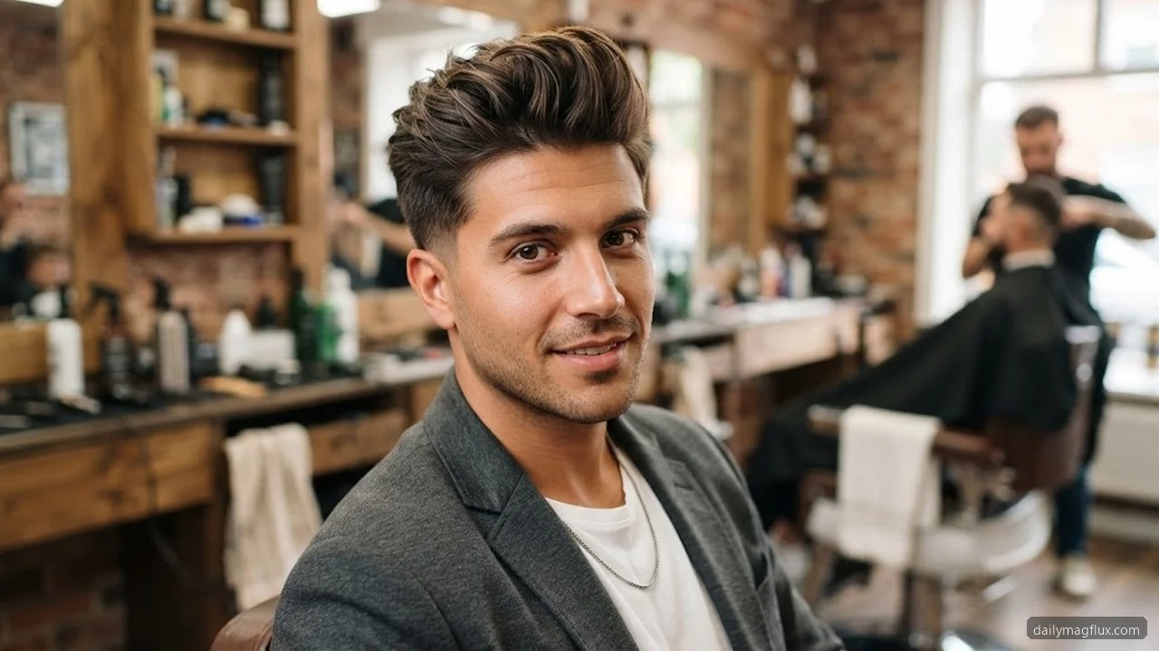 Modern Quiff - Textured Quiff Hairstyle hair visualizer